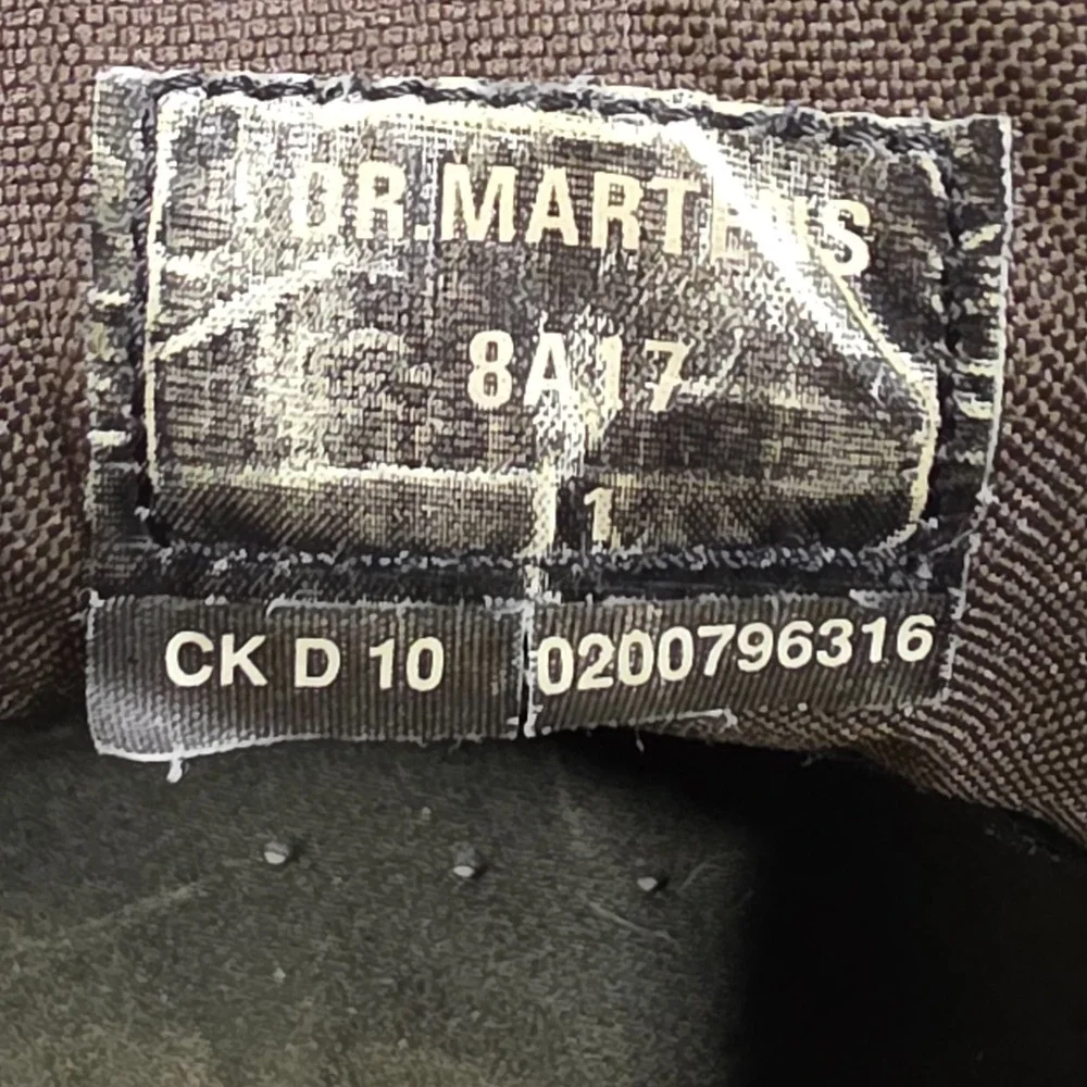 Dr Martens 8A17 Vintage Mens Black Oxford Lace Up Size 11 Dress Casual Shoe